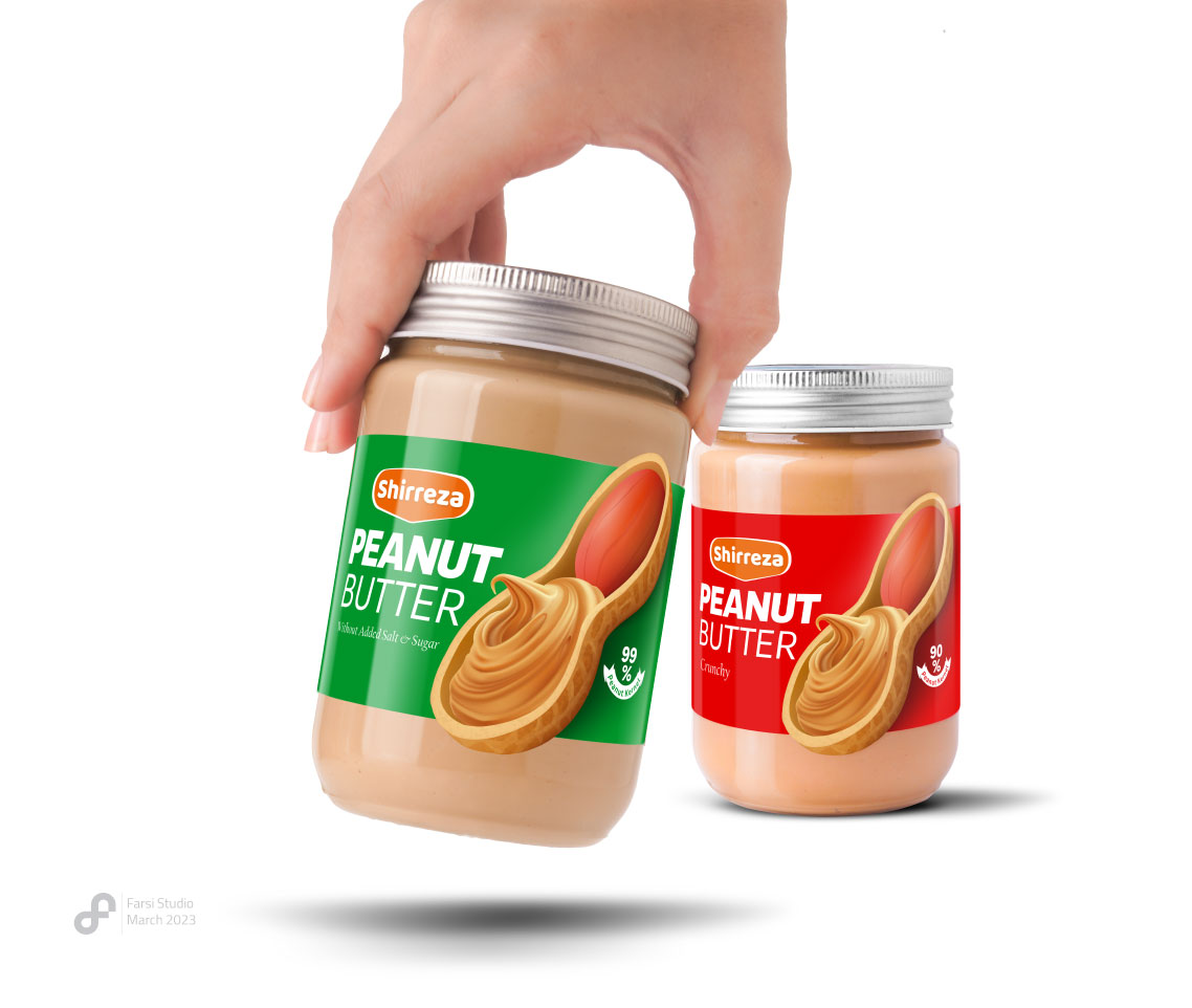 کره بادام زمینی شیررضا